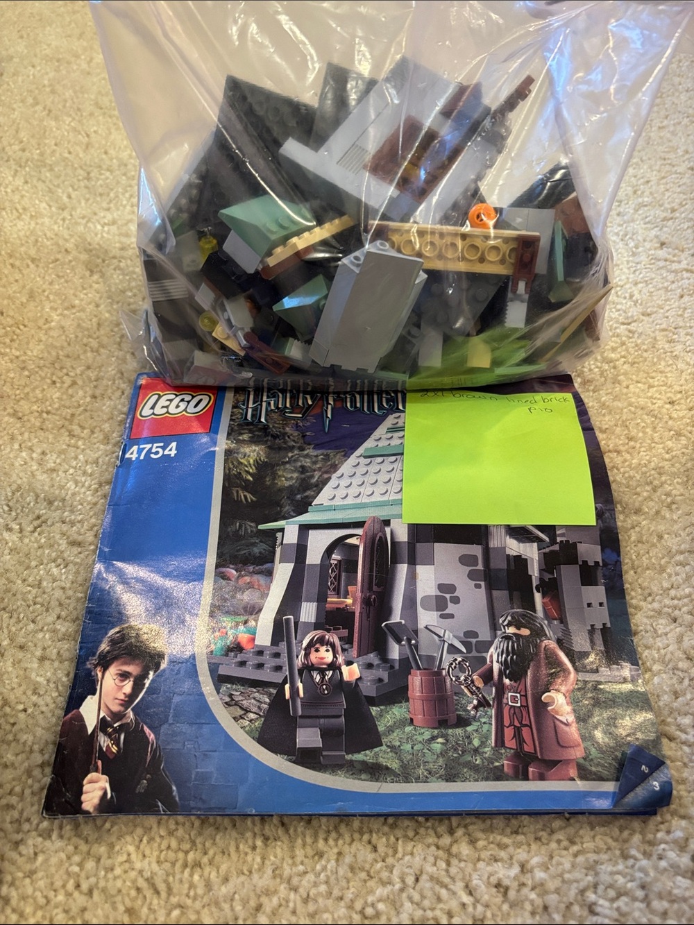 Warner Bros. LEGO Harry Potter Pieces - Green, Brown, Gray, Black
